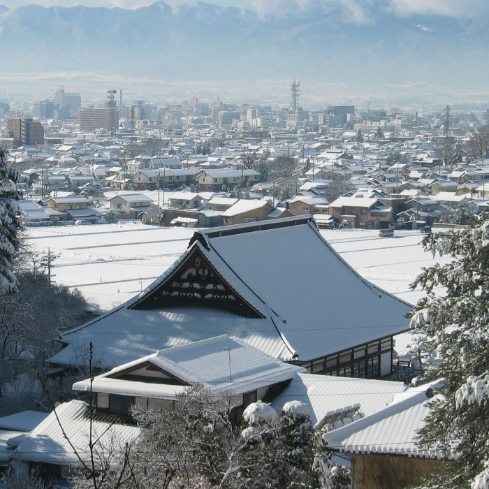 玄向寺の冬景色